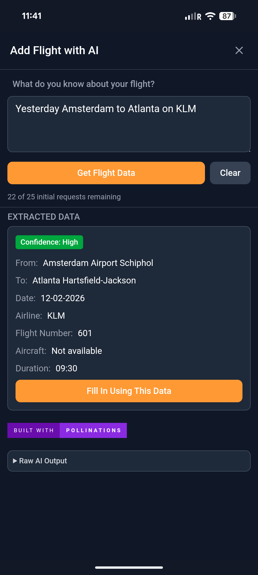 FLTRCKR In-App Screenshot 3